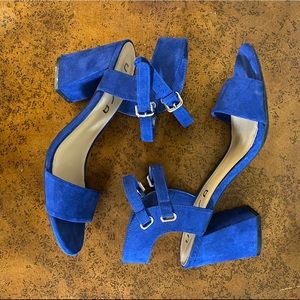 Blue Strappy Heel